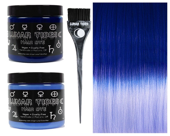 Diy Ombre Blue Hair Dye Kit Etsy