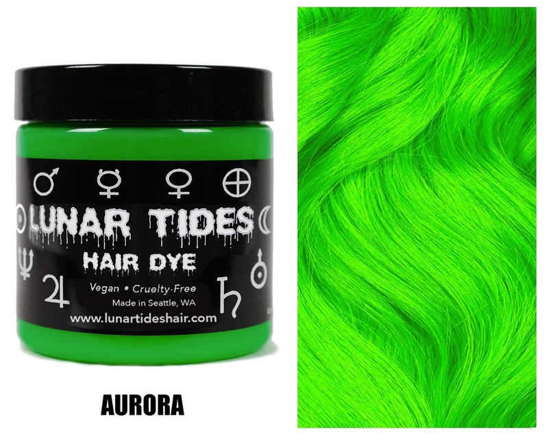 Lime Green Hair Dye Etsy