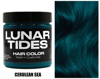 Tinte para el cabello verde azulado oscuro