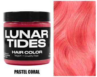 Pastel Coral Hair Dye