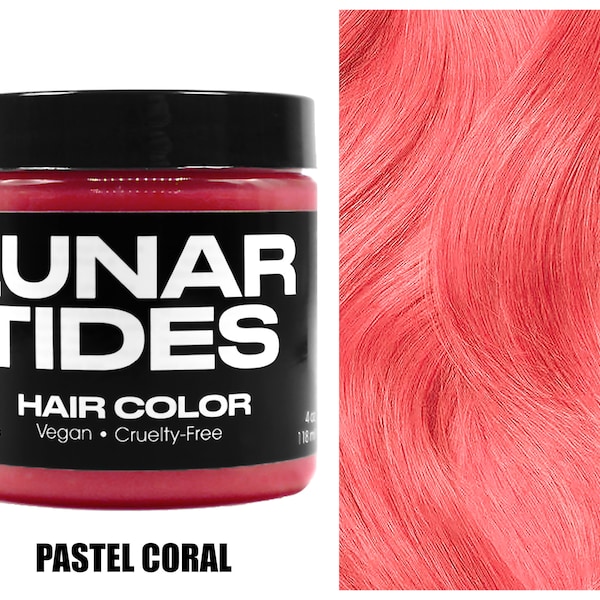Pastel Coral Hair Dye