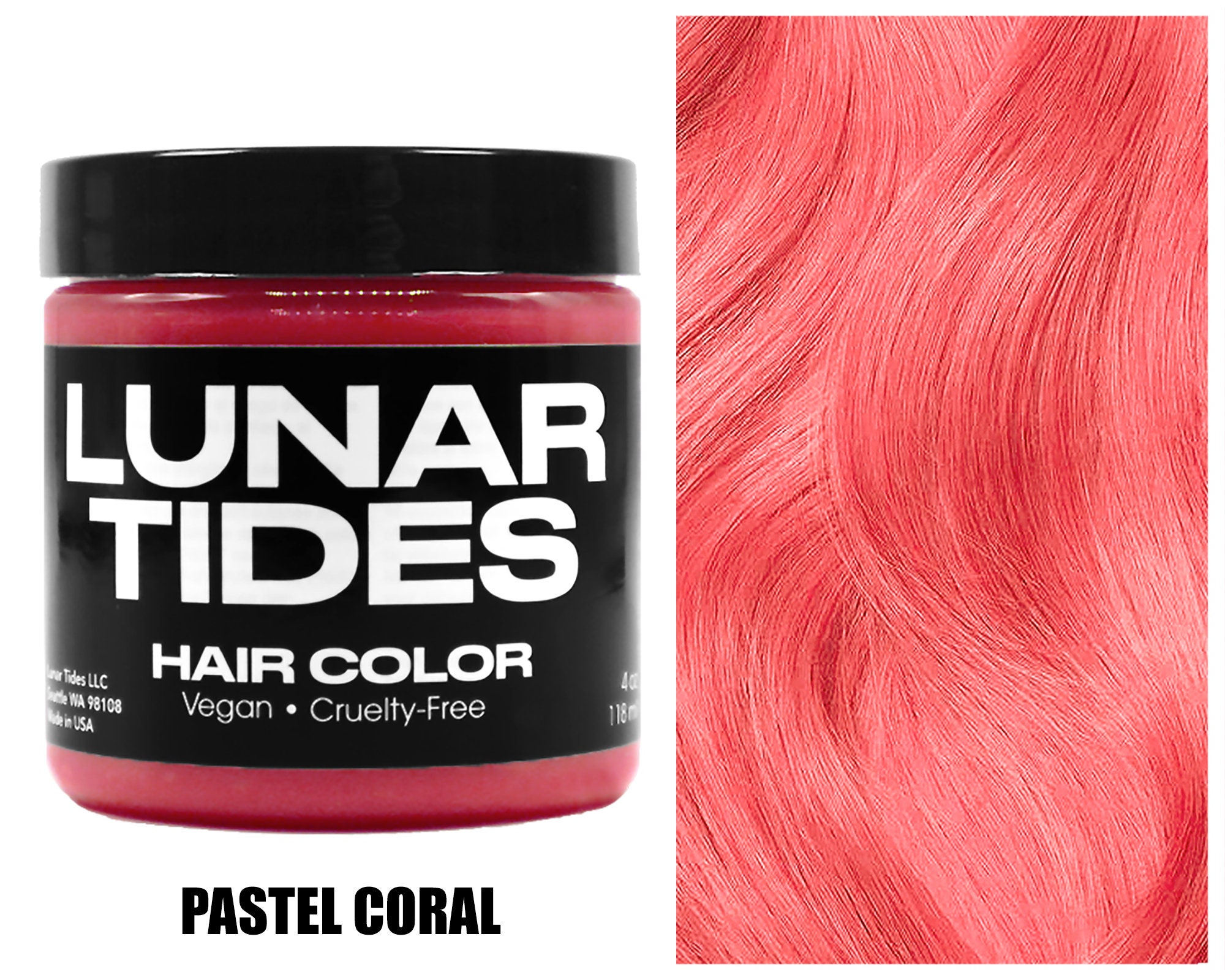 Pastel Coral Hair Dye - Etsy Pastel Coral Hair Dye - Etsy