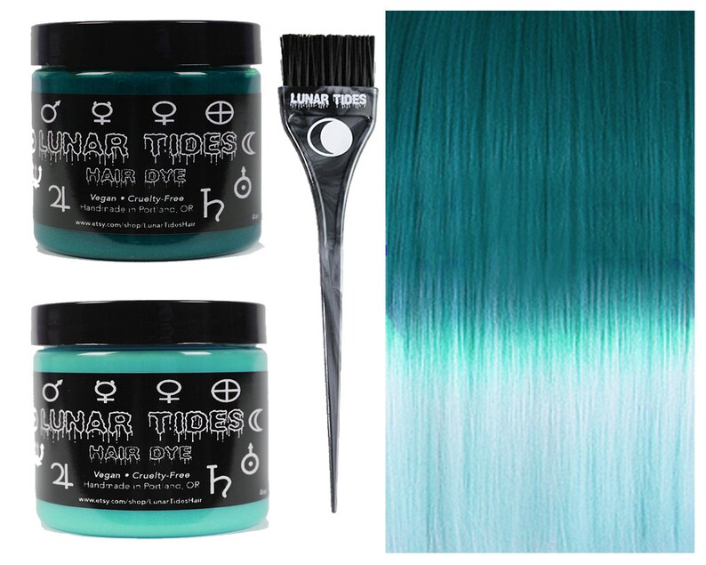DIY Ombre Teal Hair Dye KIt Etsy