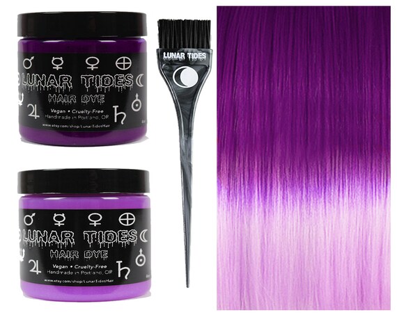 Diy Ombre Purple Pink Hair Dye Kit Etsy