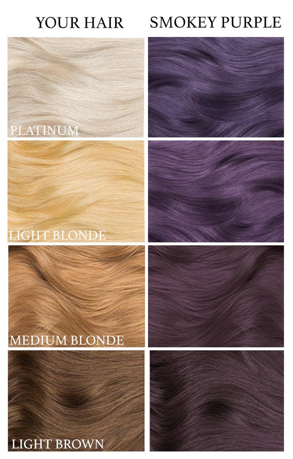 Purple Grey Hair Dye - Etsy