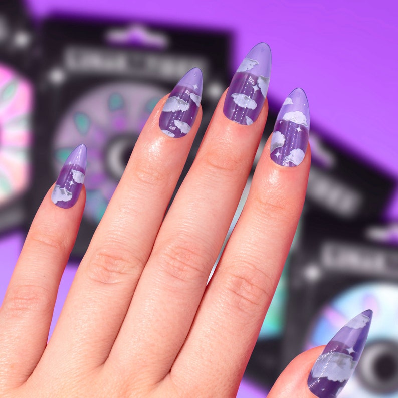 Lavender Jelly Cloud Press On Nails image 3
