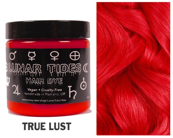 True Lust Bright Red Hair Dye Etsy