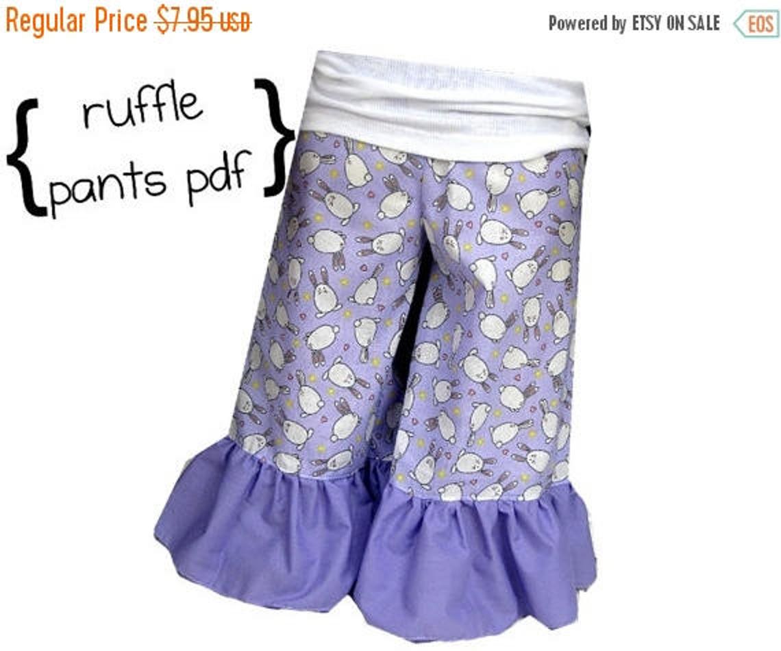 Boutique Ruffle Pants Sewing pattern for Baby and Girl newborn Etsy