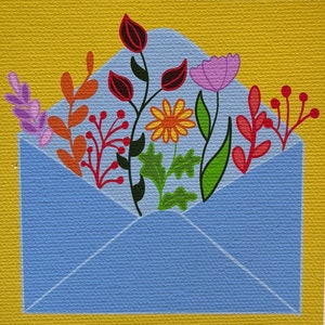 Unique needlepoint Flower, Creative needlepoint design, Floral motif, Optional thread colors, Gift for Flower lovers, Botanical Needlepoint,