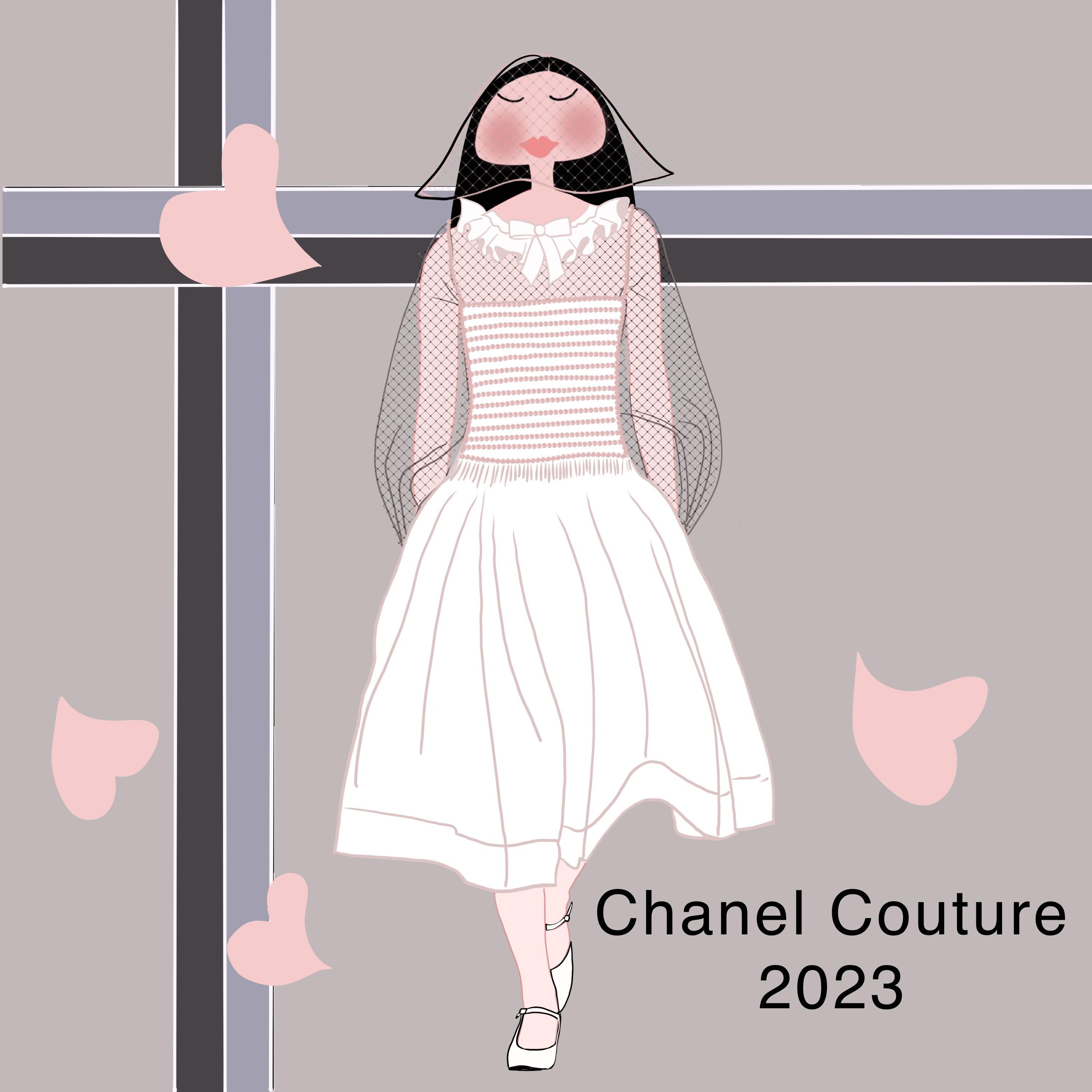 Chanel Girl Needlepoint, Mono Deluxe Needlepoint Canvas, Custom Needlepoint, Can be Personalized, Fashion Runway, Chanel Couture,