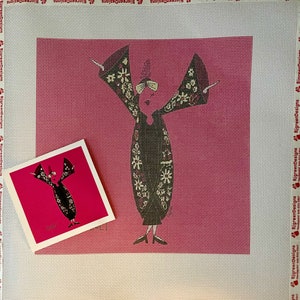 Paul Poiret Inspired-Handcrafted Stitchery-Unique Fiber Art-Decorative Canvas Work For Fashion Runway