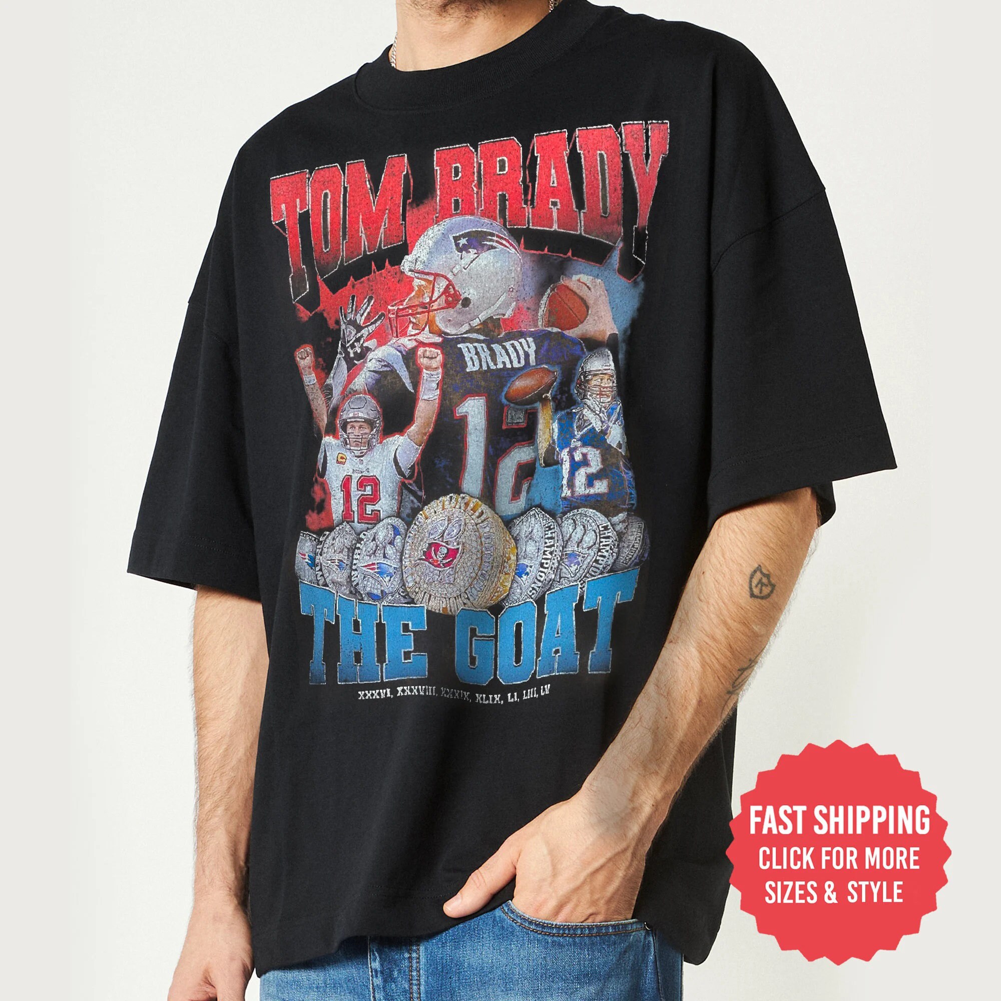 Tom Brady T-Shirt, Football Fan Shirt