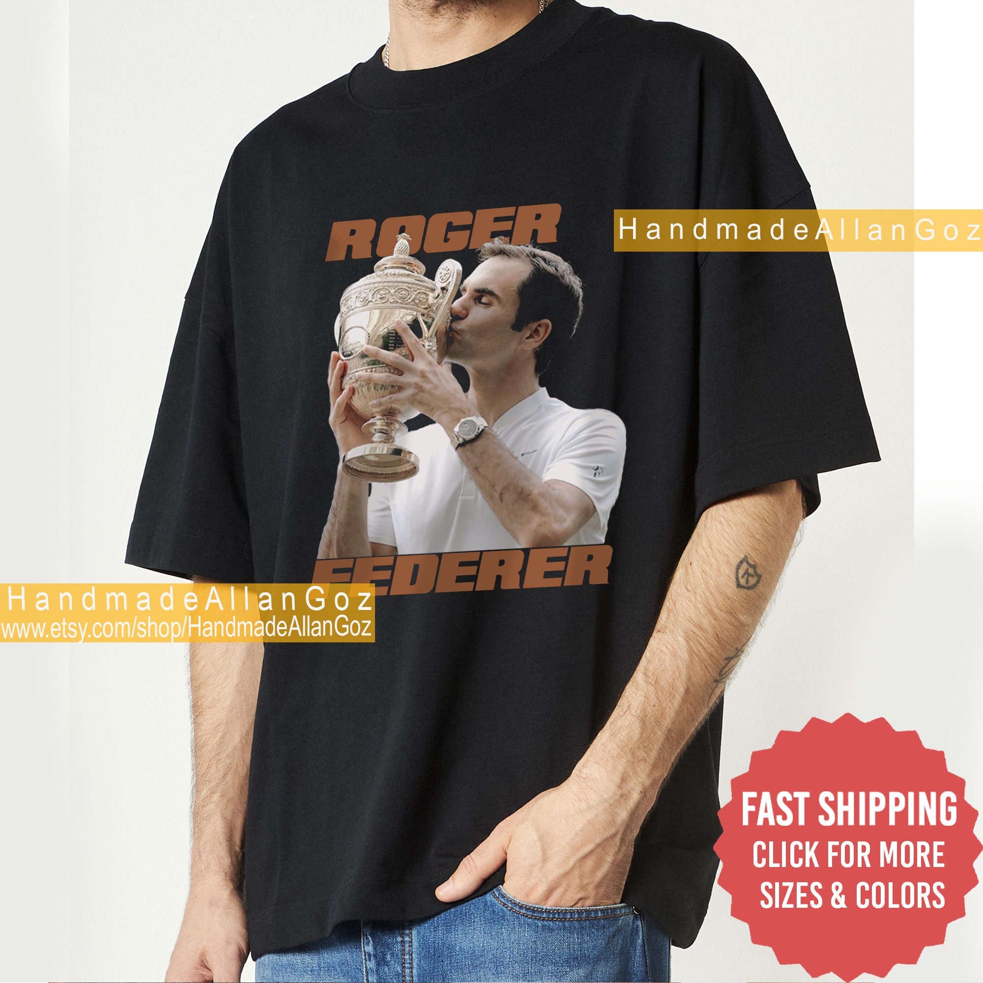 Discover Roger Federer Legende Tennisspieler GOAT T-Shirt