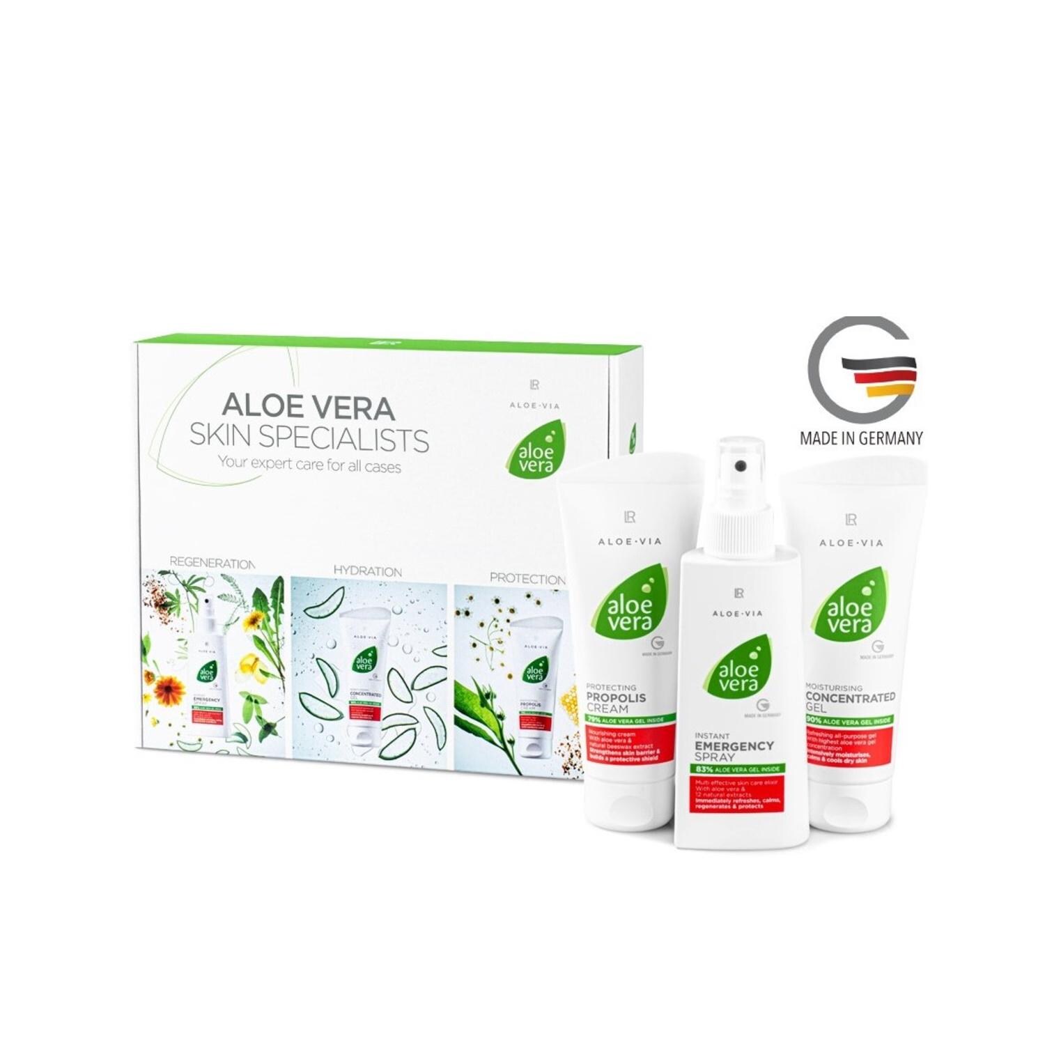 Aloe Vera Skin Soothing Set: Emergency Spray, Concentrate Gel, Propolis  Cream - Etsy