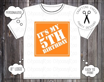 HOME DEPOT Inspired CONSTRUCTION Party - Square Birthday T-Shirt Transfer! Easy to Print!