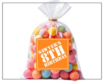 HOME DEPOT Inspired Party Stickers - Personalized Party Favor Tags - Birthday Labels