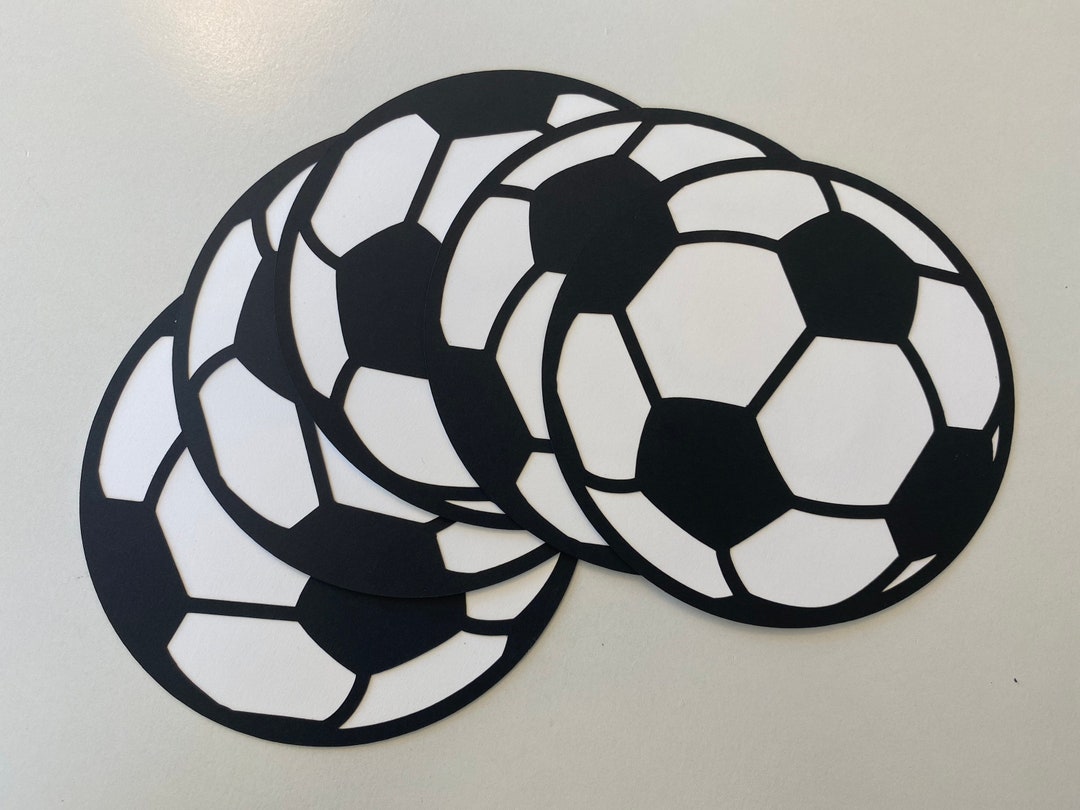 5 SOCCER BALL Cutouts Set of 10 Centerpiece/party Etsy