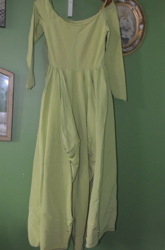 1950s Vintage Green Ball Gown