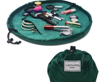 Lay-n-Go COSMO (20") Cosmetic Bag, Evergreen, Travel Organizer, Toiletry Makeup Bag