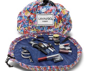 NEW! Lay-n-Go COSMO (20") : Love Cosmetic Bag, Travel Organizer, Makeup Pouch