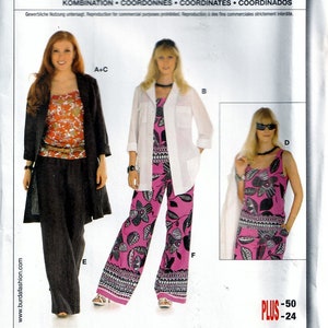 mondoページ Burda Uncut Sewing Pattern 7638 Womans Coordinates Shirt