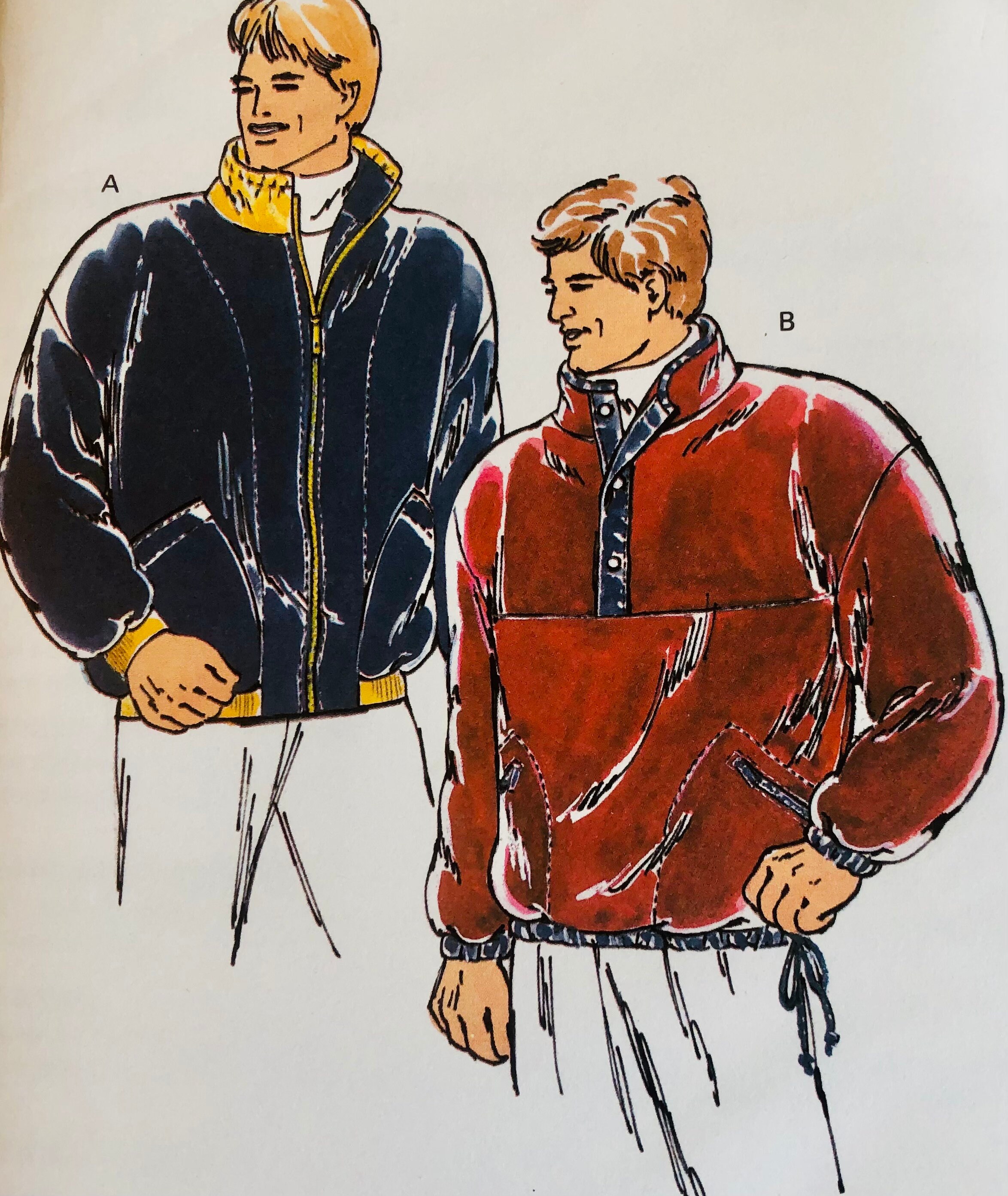 Kwik Sew 2149 Men's Loose Fit Jackets Dropped Shoulders