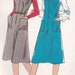 Vintage 1970s Style Pattern 2019 Womans Misses Sleeveless Pinafore ...