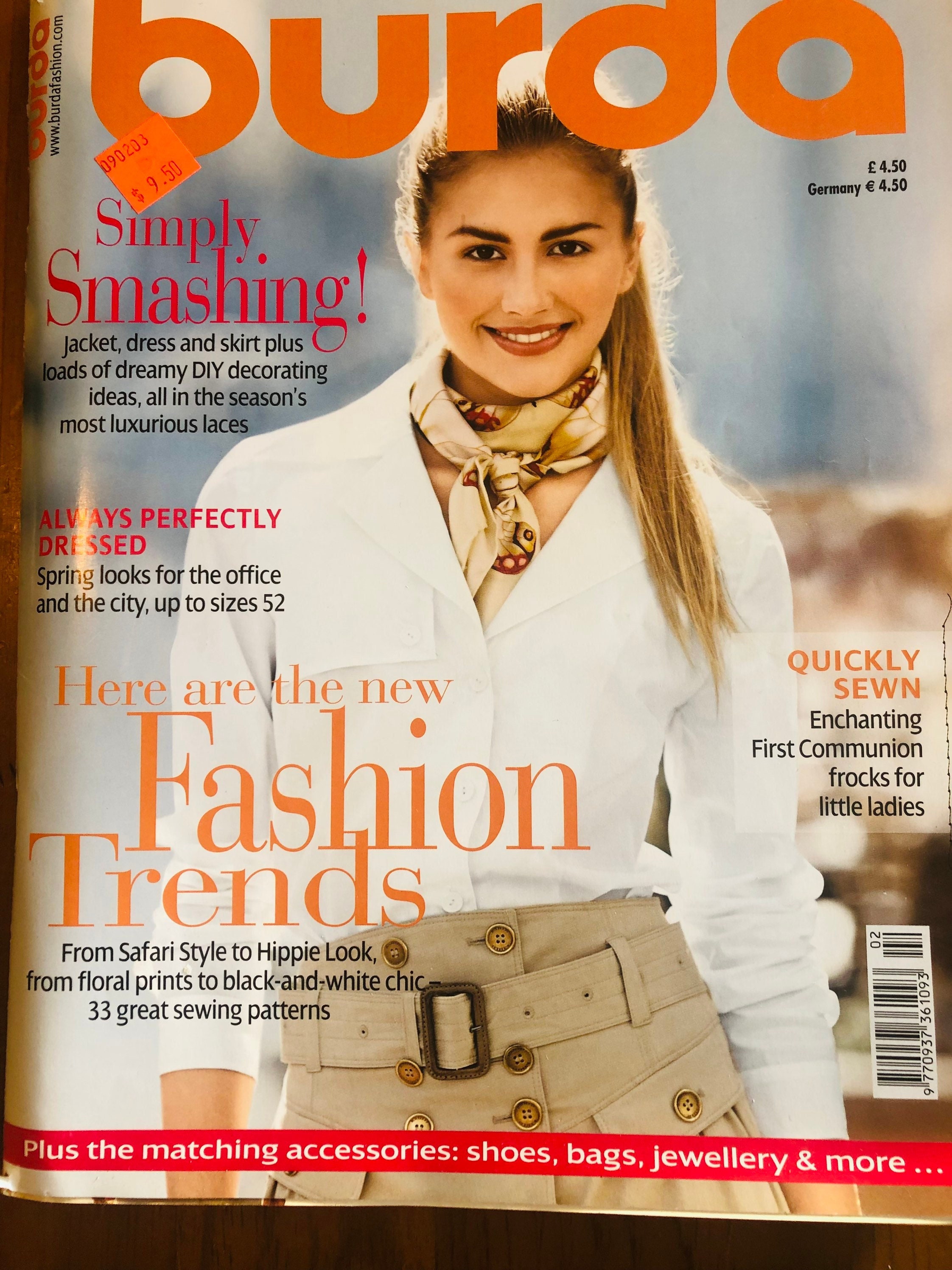  Vol.4/2023 Revista Burda Style en Ucrania Plantillas