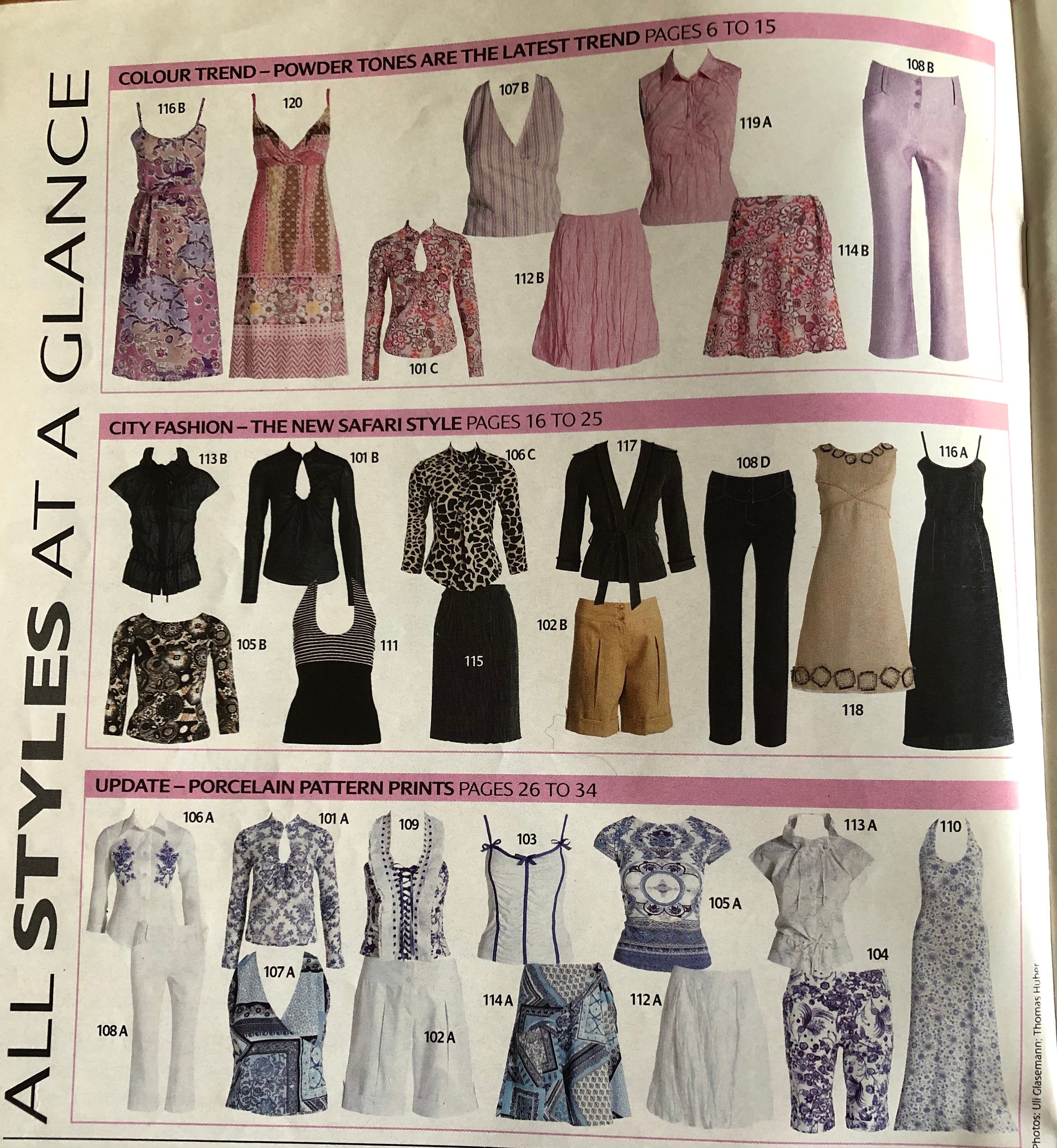 Burda World of Fashion Magazine May 2007 Sewing Patterns