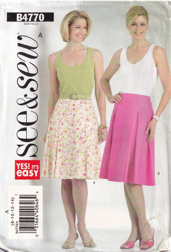 Slightly flared skirt and sash pattern Very Easy Misses' Above Knee Skirt Pattern Ladies Sizes: 6 Butterick 5613 8 10 12 Slightly flared skirt and sash pattern Very Easy Misses' Above Knee Skirt Pattern Ladies Sizes: 6 Butterick 5613 8 10 12