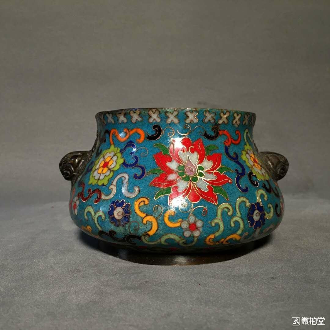 景泰藍（七宝焼き）三足香炉　伝統的な中国の陶磁器 香炉 古い中国の七宝玄徳香炉 景泰蓝香炉 112301 - Etsy 日本