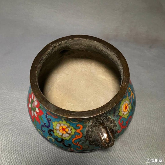 古い中国の七宝玄徳香炉 景泰蓝香炉 112301 - Etsy 日本