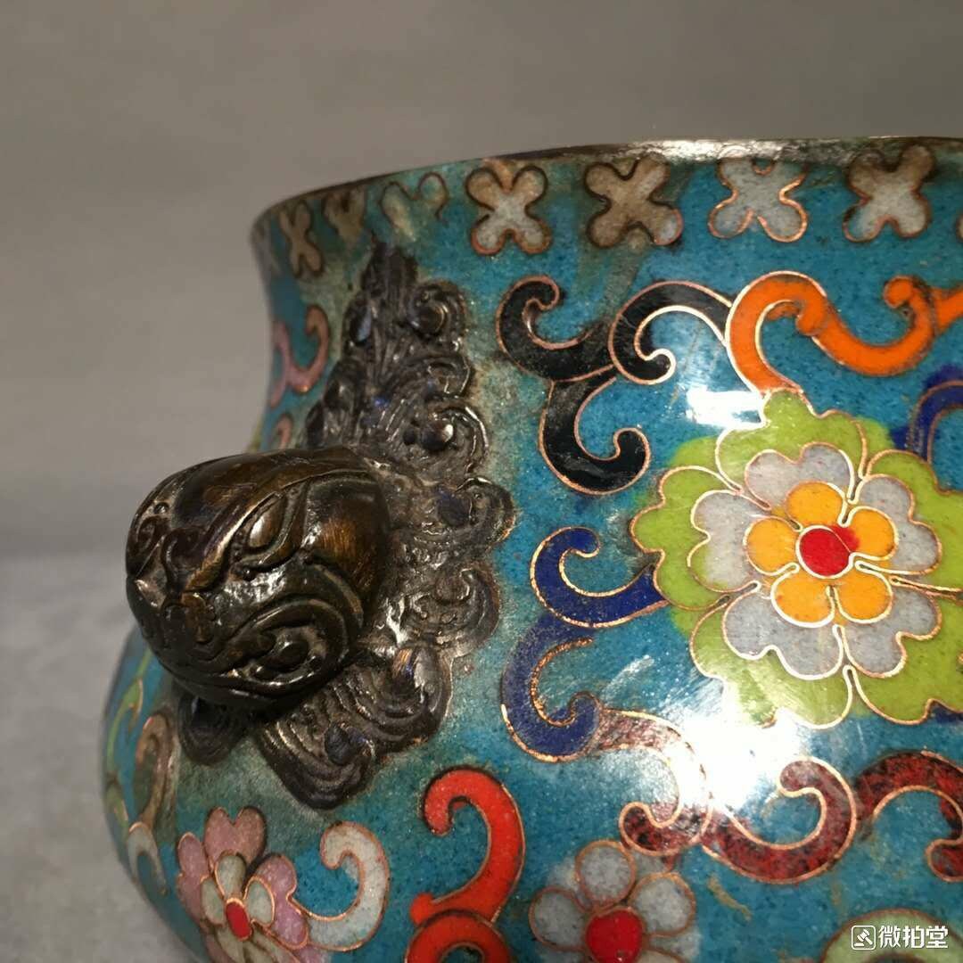 古い中国の七宝玄徳香炉 景泰蓝香炉 112301 - Etsy 日本