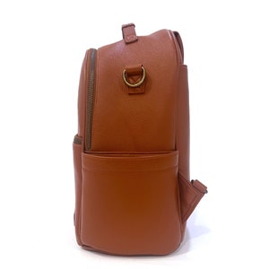 The Joni Backpack Diaper Bag in Camel 2.0 image 10