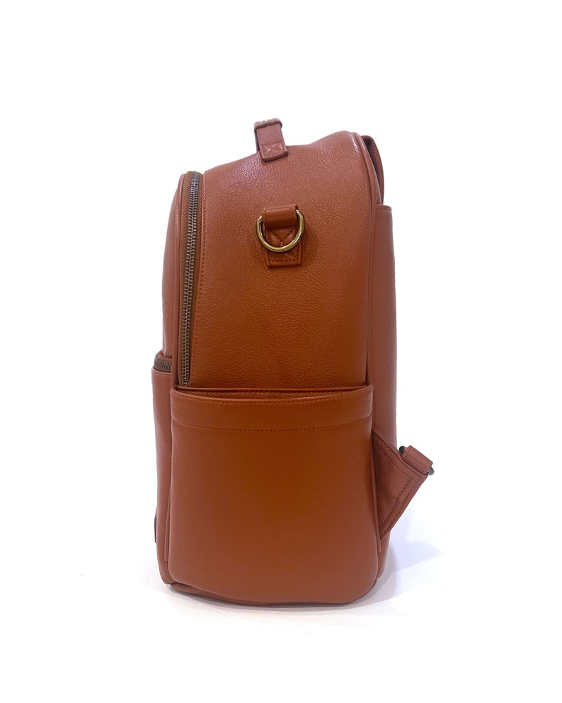 The Joni Backpack Diaper Bag in Camel 2.0 image 10