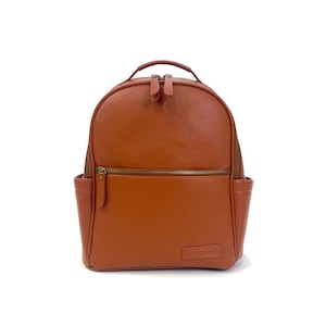 The Joni Backpack Diaper Bag in Camel 2.0 image 1