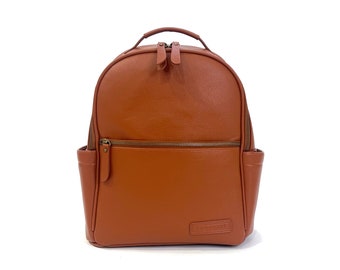 The Joni Backpack Diaper Bag in Camel 2.0