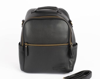 The Joni Backpack Diaper Bag in Black