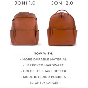 The Joni Backpack Diaper Bag in Camel 2.0 image 4