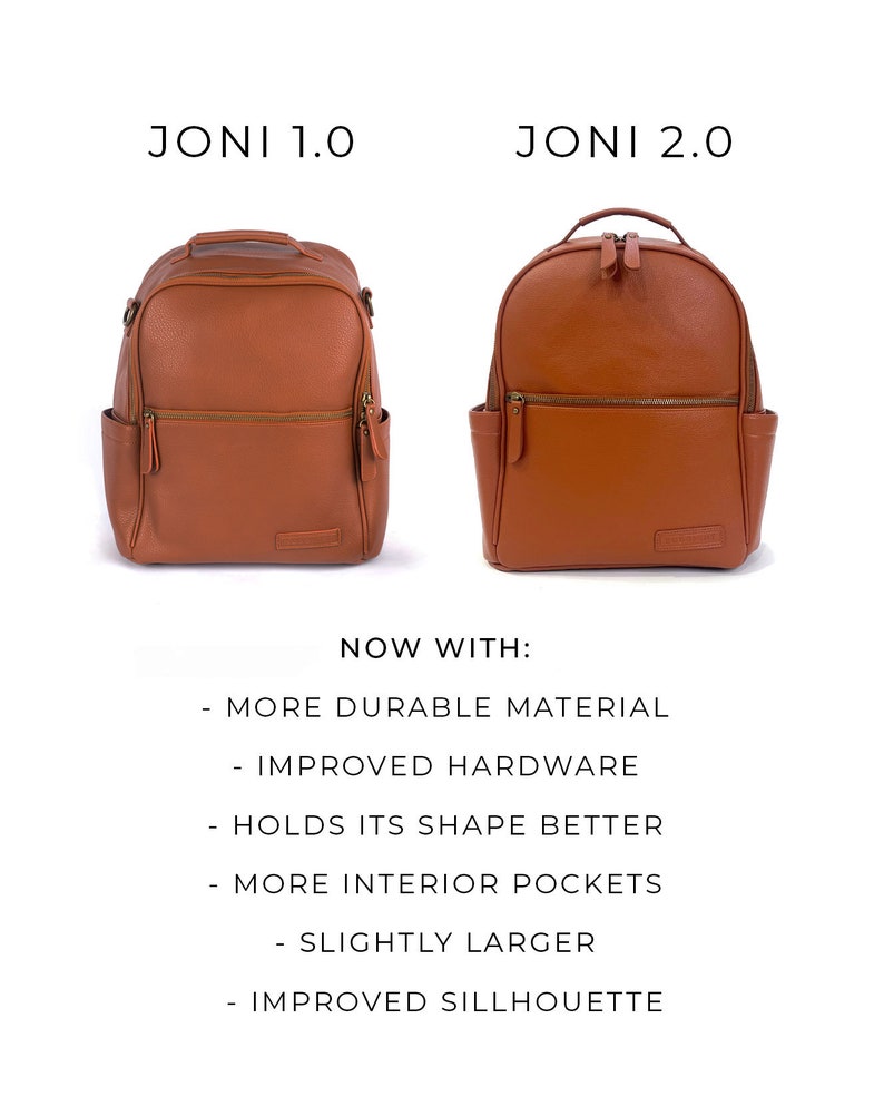 The Joni Backpack Diaper Bag in Camel 2.0 image 4