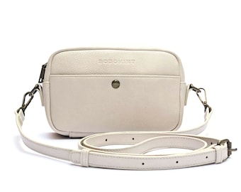 The Bowie Pack Convertible Crossbody Purse Fanny Pack in Ivory