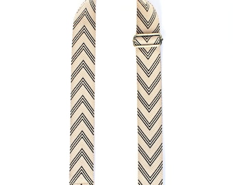 Ziggy Strap in Cream & Black