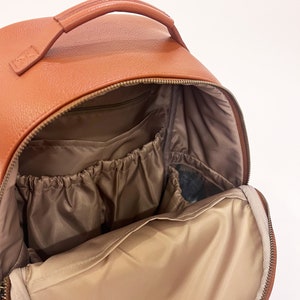 The Joni Backpack Diaper Bag in Camel 2.0 image 8