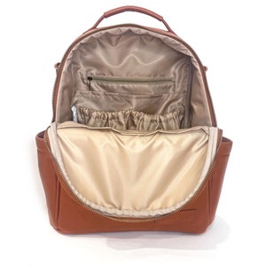 The Joni Backpack Diaper Bag in Camel 2.0 image 9