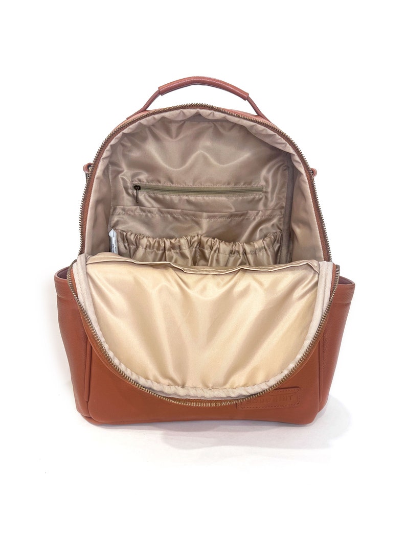 The Joni Backpack Diaper Bag in Camel 2.0 image 9