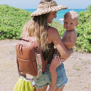 The Joni Backpack Diaper Bag in Camel 2.0 image 3