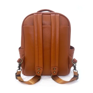 The Joni Backpack Diaper Bag in Camel 2.0 image 6