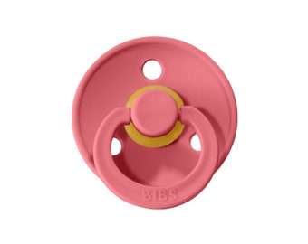 Bibs Pacifier in Coral