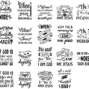 19 Christian Faith Themed SVG, PNG, EPS, dxf Digital Download