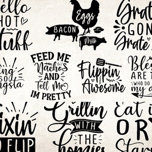 20 Funny Kitchen Themed SVG, PNG, EPS, dxf Digital Download